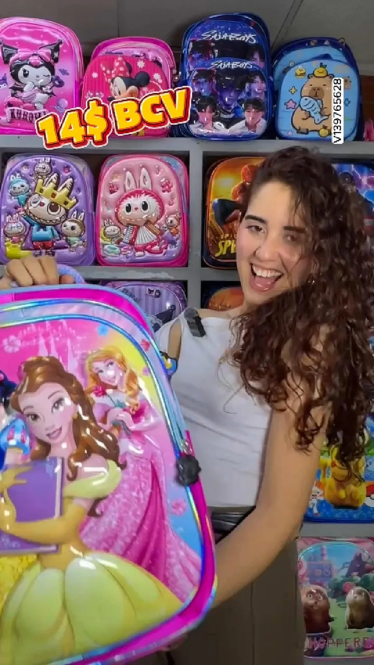 Morral Infantil de Personajes en alto relieve