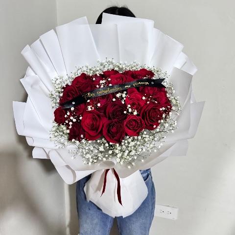 Ramo de 25 rosas XL personalizado