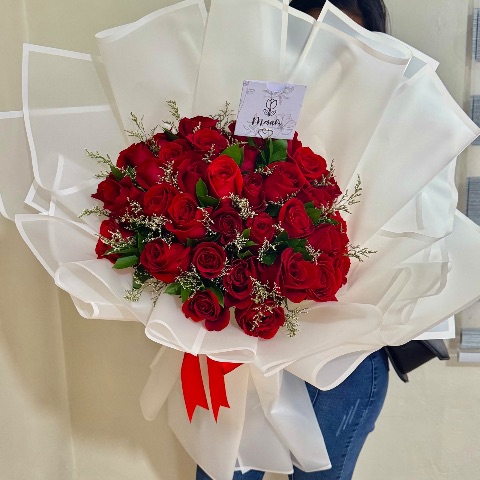 Ramo de 35 rosas XL personalizado