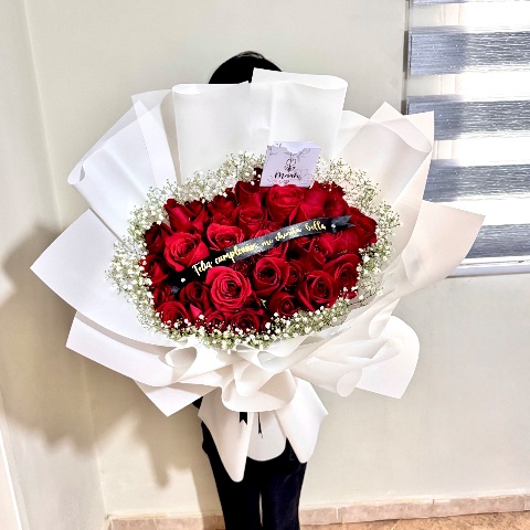 Ramo de 35 rosas XL personalizado
